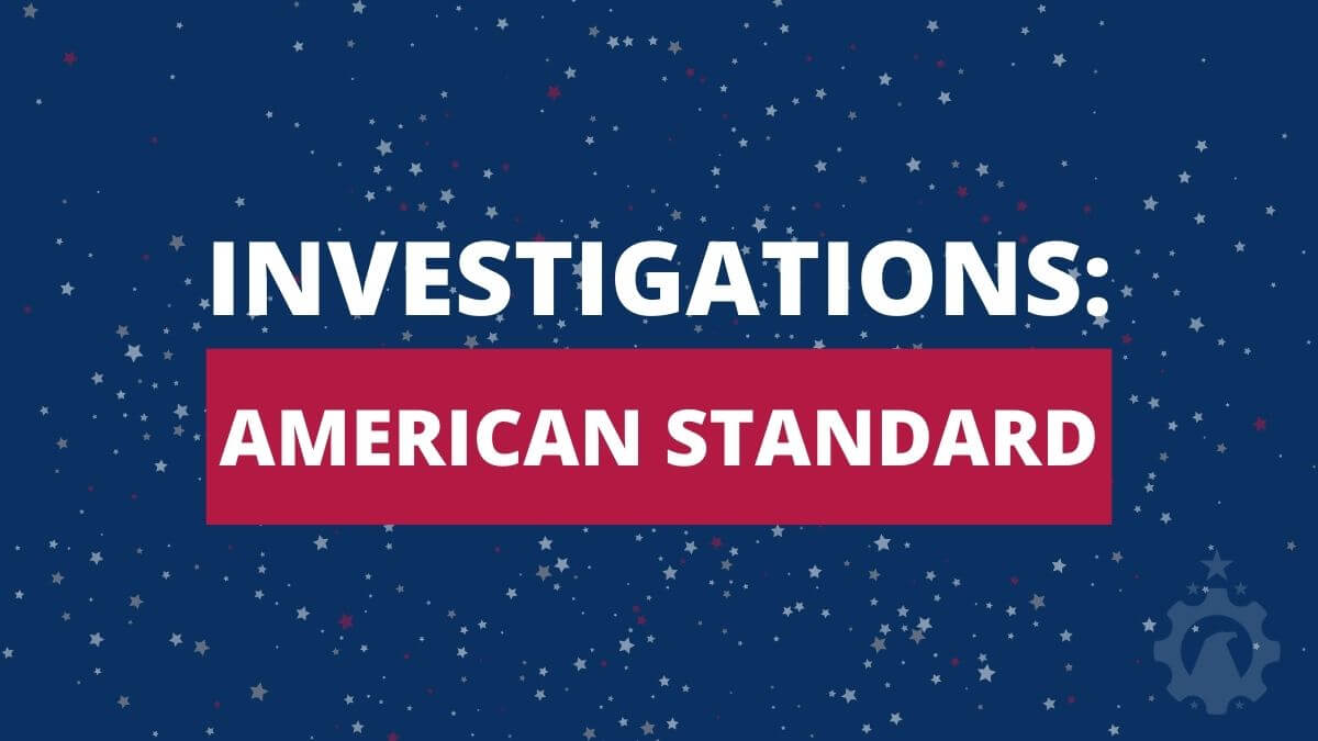Where are american standard toilets made allamerican