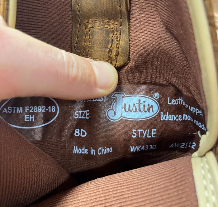 Are Justin Boots Made in China?